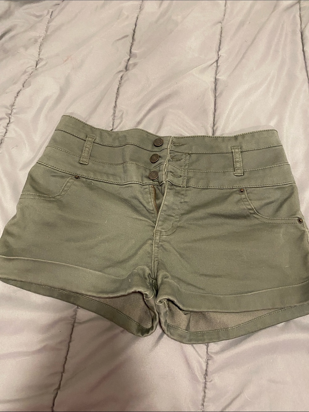 Mossimo Supply Co. High-Waist Olive Green Shorts